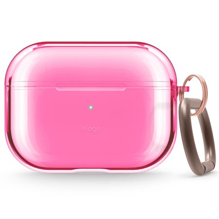 AirPods Pro Clear Case (Neon Hot Pink) — elago