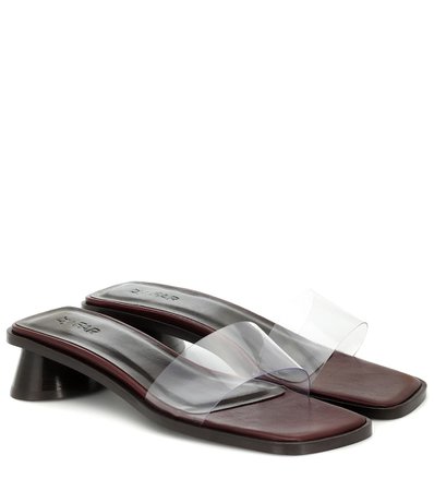 Sonia Pvc And Leather Sandals | By Far - Mytheresa