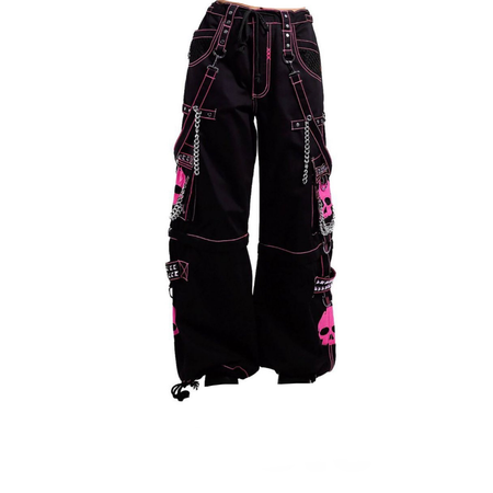 black and hot pink pants grunge