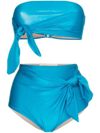 Adriana Degreas Vishy bandeau knot detail bikini $319 - Buy Online - Mobile Friendly, Fast Delivery, Price