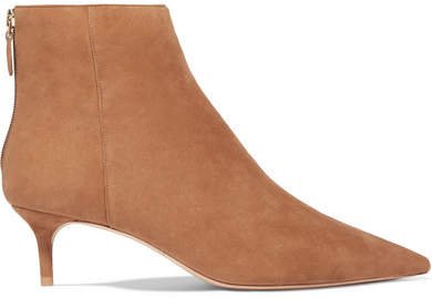 Kittie Suede Ankle Boots - Tan