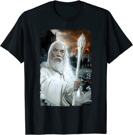 Amazon.com: The Lord of the Rings Gandalf The White T-Shirt: Clothing