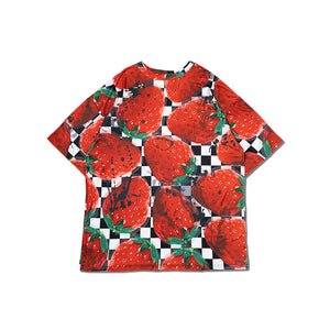 Chekered Strawberry Huge T-Shirt – ACDC RAG