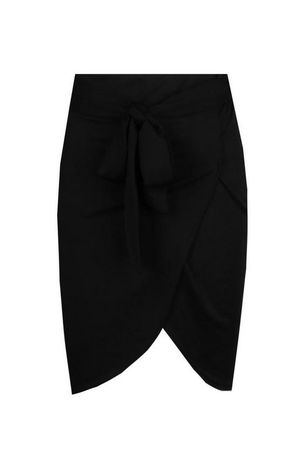Plus Wrap Tie Mini Skirt | Boohoo