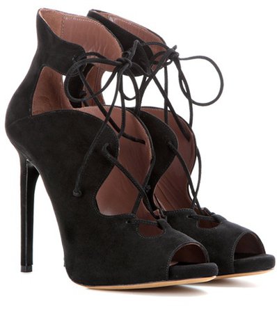 Reed suede lace-up ankle boots