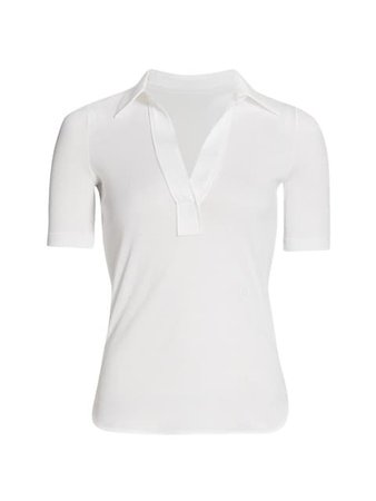 Helmut Lang Cotton Polo Shirt | SaksFifthAvenue