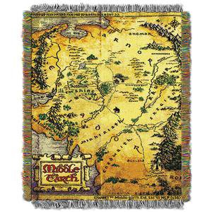 The Hobbit: An Unexpected Journey Map of Middle-earth Woven Tapestry T – WB Shop
