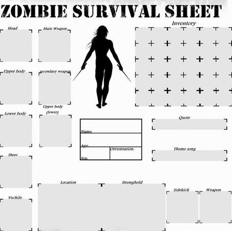 zombie apocalypse survival sheet - Google Search | Zombie apocalypse survival, Apocalypse survival kit, Zombie survival