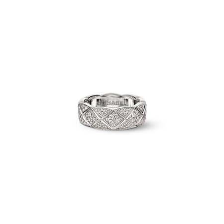 Chanel ring white gold sterling silver jewelry