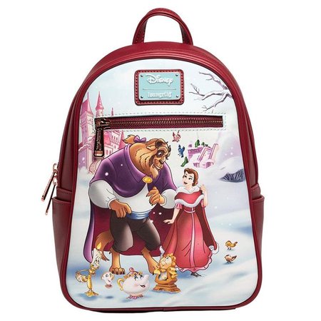 707 STREET EXCLUSIVE - DISNEY BEAUTY AND THE BEAST BELLE AND BEAST SNOW DANCE SCENE MINI BACKPACK - DECEMBER PREORDER