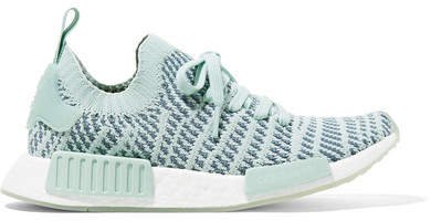 Nmd_r1 Rubber-trimmed Primeknit Sneakers - Mint