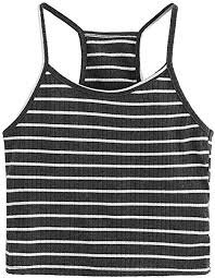 blue and black cami top stripped - Google Search