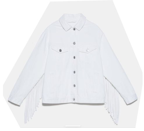 white ceket Zara