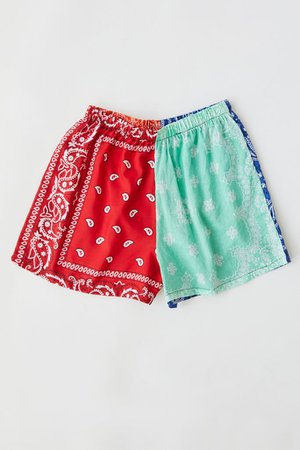 Urban Renewal Recycled Bandana Print Pull-On Short | Urban Outfitters