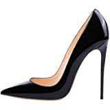 Amazon.com | MONICOCO Women's Pointed Toe Thin High Heels Patent Dress Party Pumps Shoes | Pumps