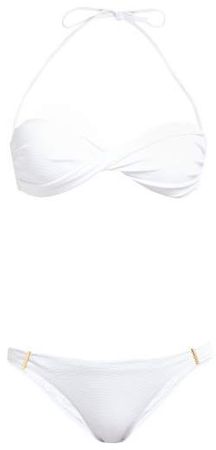 Martinique Twisted Bandeau Bikini - Womens - White