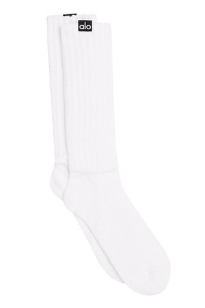Women's Scrunch Sock - White | Alo Yoga