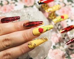 belle inspired nails - Google Search