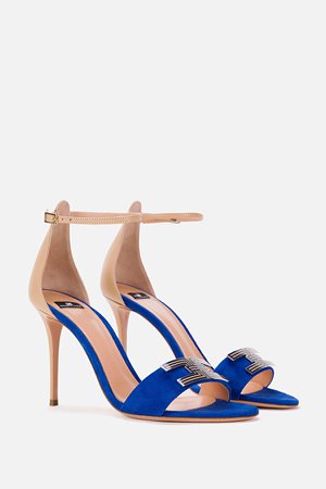 Two-colour sandals with strap Elisabetta Franchi