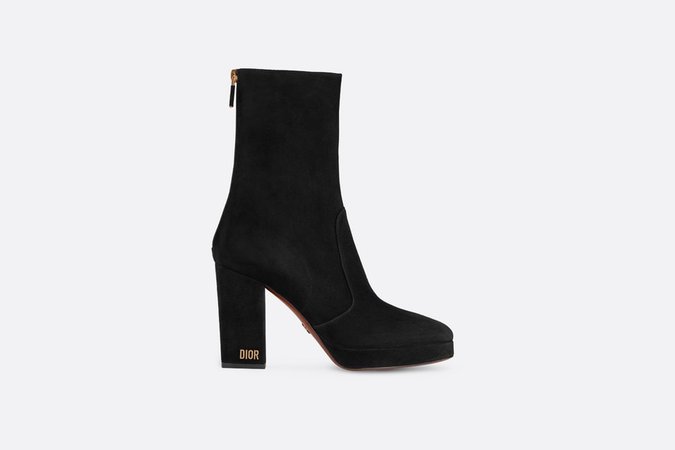 D-Rise ankle boot in suede calfskin - Shoes - Women's Fashion | DIOR