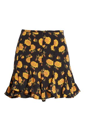 Veronica Beard Weller Floral Silk Miniskirt | Nordstrom
