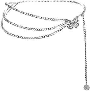 Butterfly Chain Belt - Silver