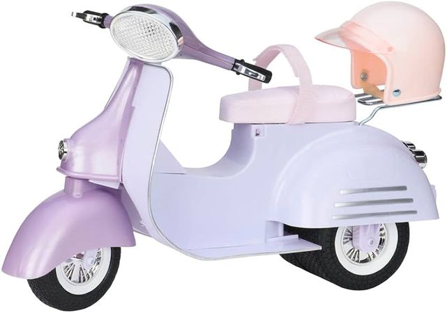 Amazon.com: Our Generation by Battat- Ride in Style Scooter- Toy Car & Doll Accessories for 18" Dolls- Ages 3 & Up : Toys & Games