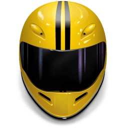 motorcycle helmet (yellow)
