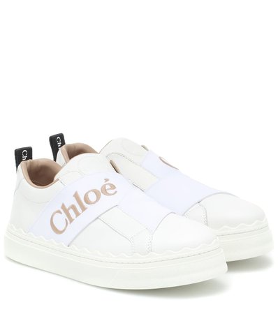 CHLOÉ Lauren leather sneakers