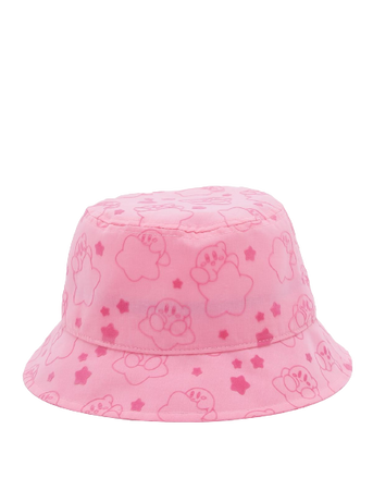 Kirby Stars Flocked Bucket Hat