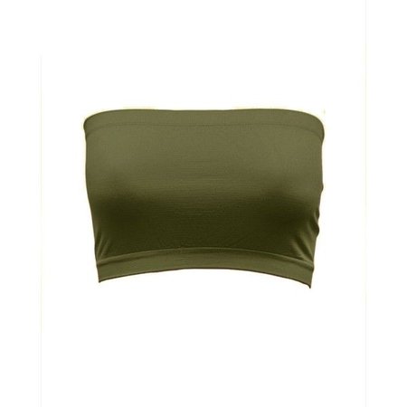 Military Green Bandeau Top