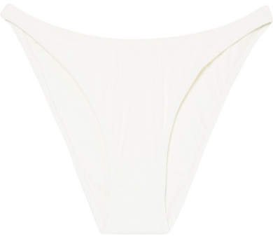 Re/done The Nantucket Ribbed Bikini Briefs - Ivory