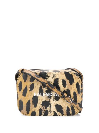 Balenciaga Leopard Print Camera Bag