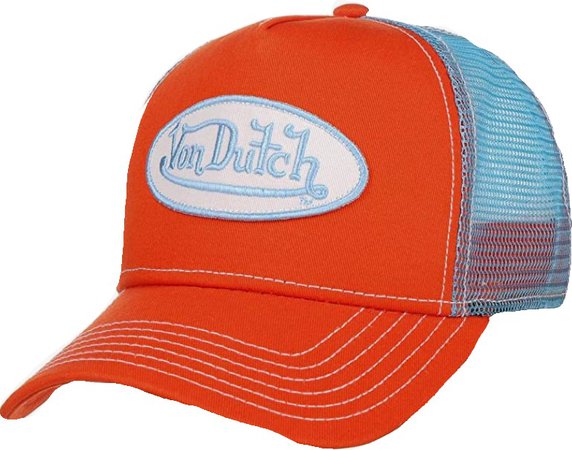 Von Dutch orange trucker hat