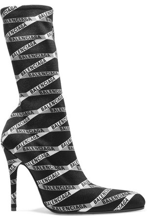 Balenciaga | Logo-print spandex sock boots | NET-A-PORTER.COM