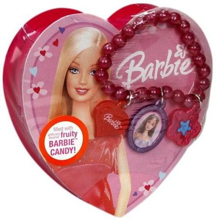 Frankford Barbie, with Bracelet Candy Heart Container - 2 oz, Nutrition Information | Innit