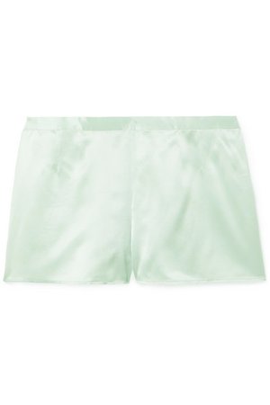 La Perla | Silk-satin pajama shorts | NET-A-PORTER.COM