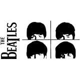 Amazon.com: The Beatles Fab 4 Band 6" Wide Decal Sticker for Cars Laptops Tablets Skateboard - Black : Electronics