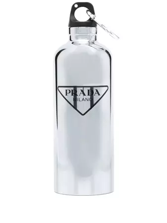 Prada logo-print Metallic Water Bottle - Farfetch