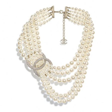 chanel necklace pearl