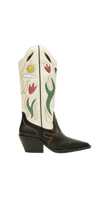 MANGO | Cowboy leather boots
