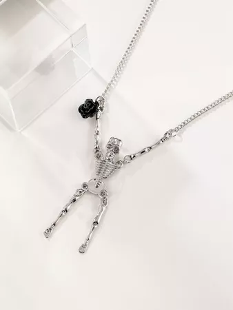 Skull Charm Necklace | SHEIN USA