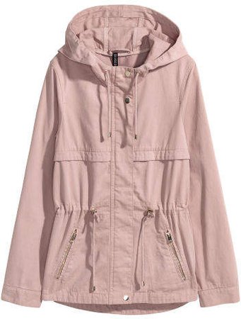 Short Parka with Hood - Pink