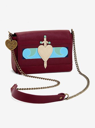 Loungefly Disney Snow White And The Seven Dwarfs Evil Queen Heart Box Crossbody Bag