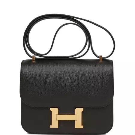 Pre-owned Hermes Constance 18 Black Epsom Gold Hardware – Madison Avenue Couture