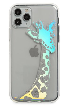 kate spade new york iridescent giraffe iPhone 11, 11 Pro & 11 Pro Max case | Nordstrom