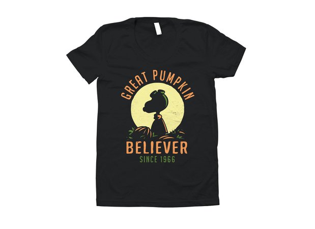 GREAT PUMPKIN BELIEVER T-shirt $20.00 SNORGTEES