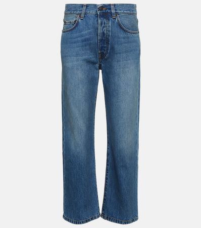 Lesley High Rise Straight Jeans in Blue - The Row | Mytheresa