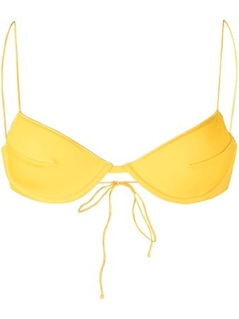 Oséree tie-fastening Bikini Top - Farfetch