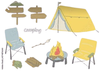 Camping, Camp Stickers